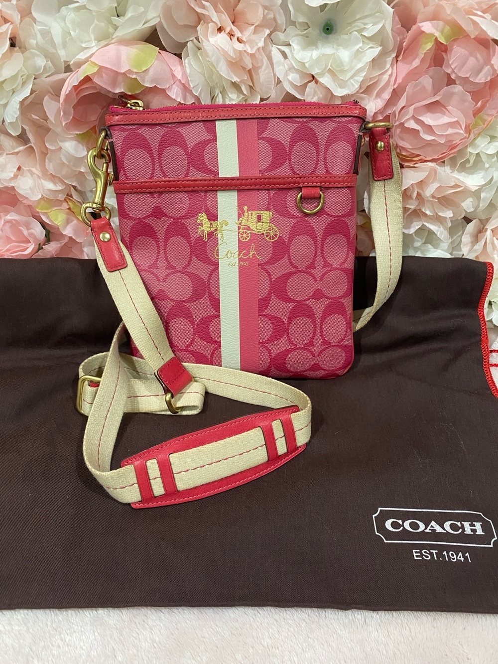 Coach  Signature C Jacquard Crossbody Bag